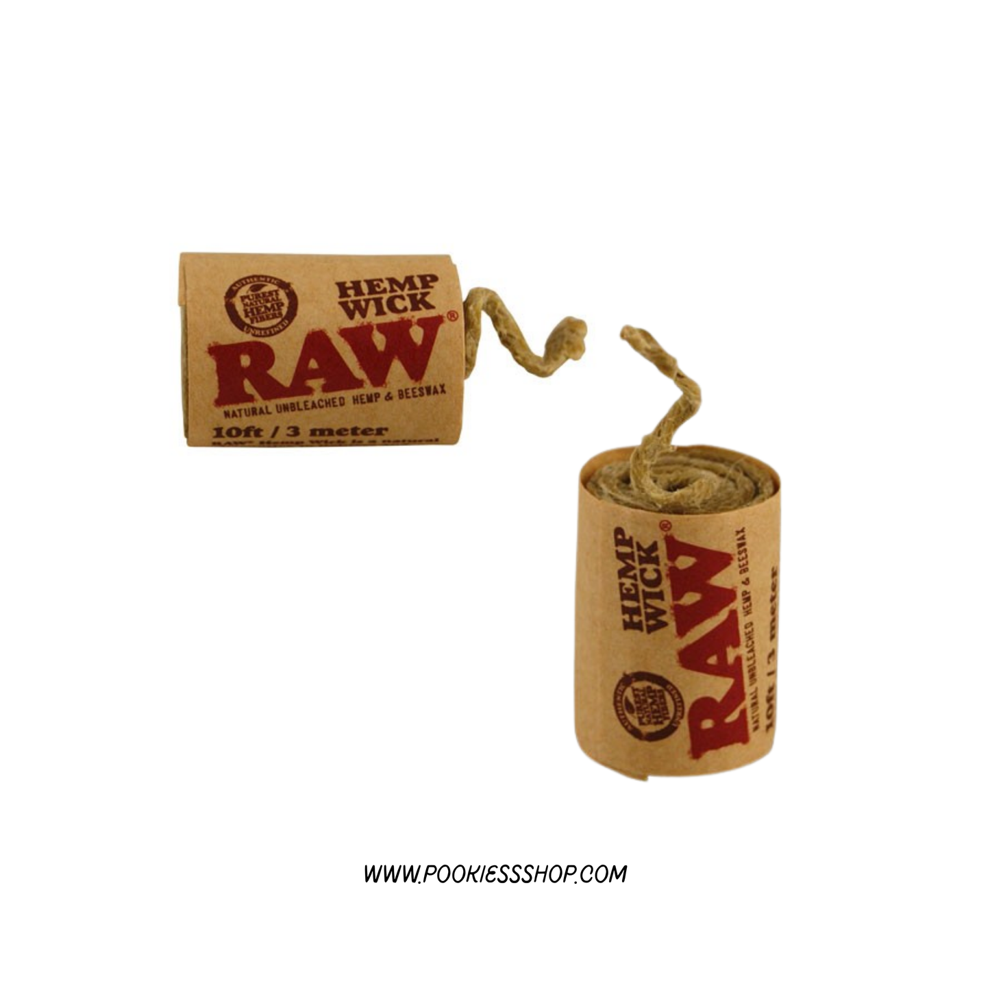 HEMP WICK - MECHA DE CAÑAMO RAW